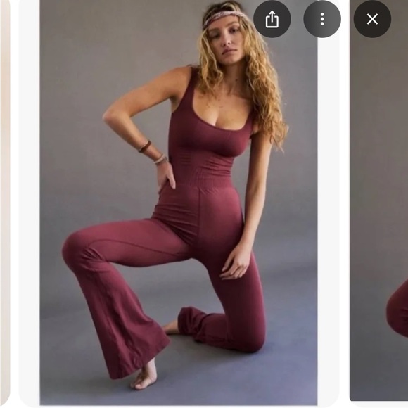 Hand tie-dyed free people good karma wide leg jumpsuit - Picture 7 of 7